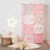 Casiers de rangement enfant Penderie - rose 65x125 cm - Atmosphera