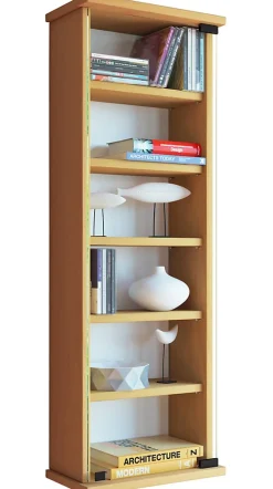 CD DVD Wandregal Schrank Loposa Glastür