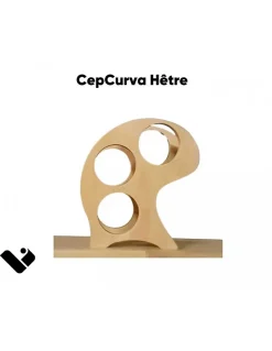 Cepcurva Range Bouteilles En Bois Pour 3 Bouteilles / Hêtre