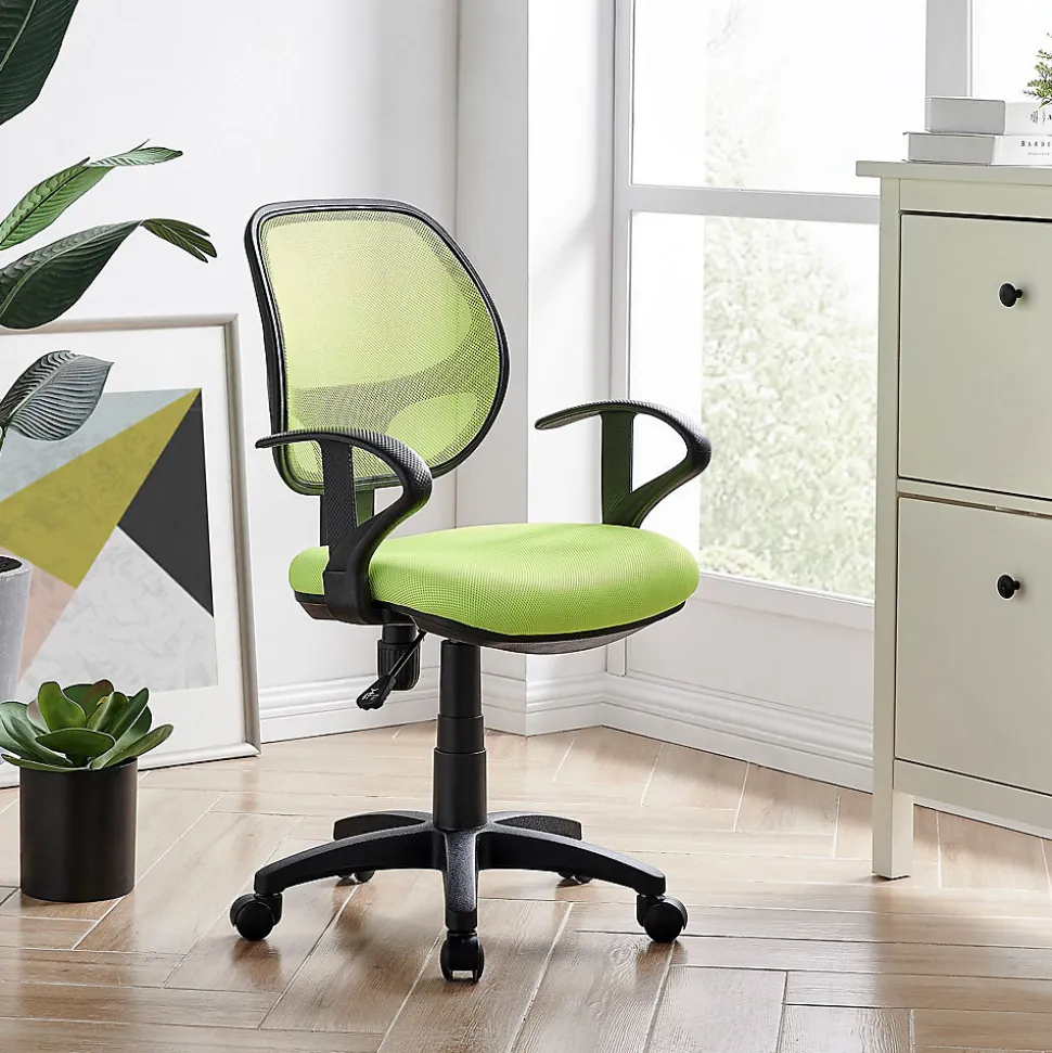 Chaise de bureau à roulettes COOL, vert