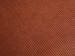 Chaise de bureau - Velours côtelé - Terracotta et noir - Hauteur réglable - BATARU