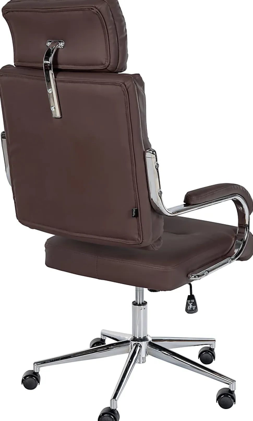 Chaise de bureau Campo similicuir, réglable hauteur, pivotante, charge max 135 kg, avec dossier Marron