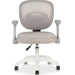 Chaise de bureau enfant AMELIA réglable en tissu mesh - Gris