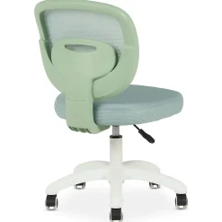 Chaise de bureau enfant MAYLA réglable en tissu mesh - Vert