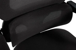 Chaise de bureau ergonomique Gander, appuie-tête réglable, repose-pieds, soutien lombaire, bascule à 135. Noir