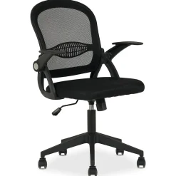 Chaise de bureau ergonomique EREN réglable en tissu mesh - Noir