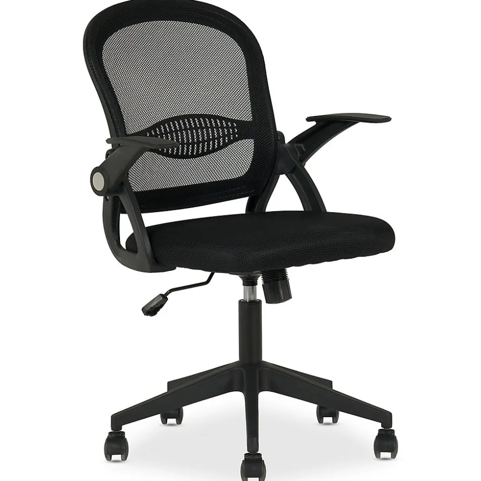 Chaise de bureau ergonomique EREN réglable en tissu mesh - Noir