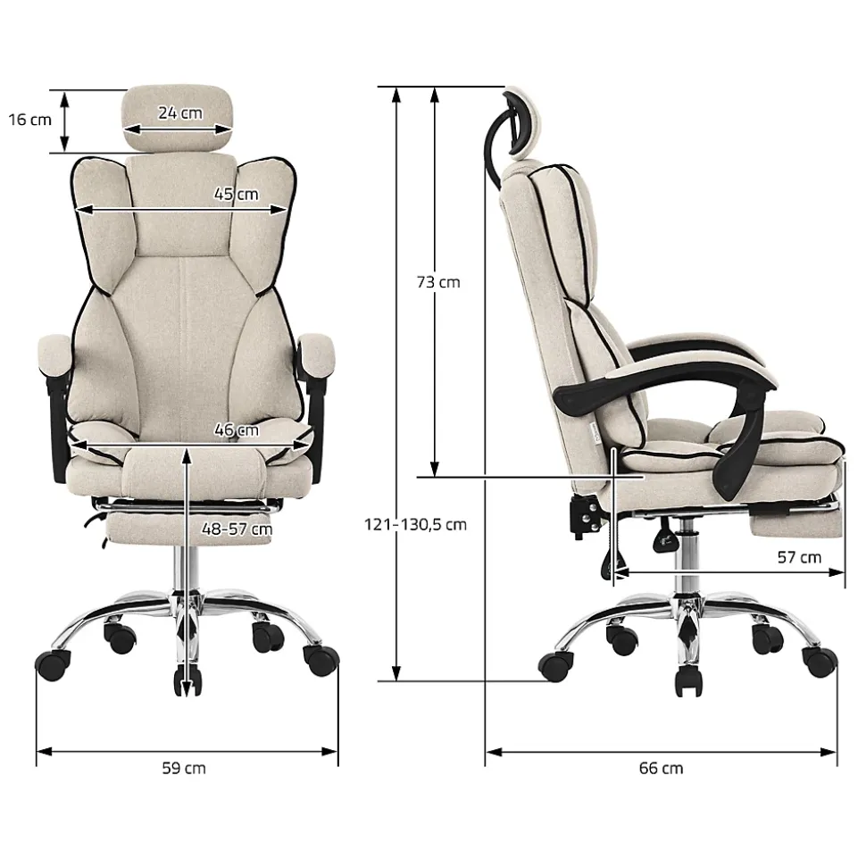Chaise de bureau ergonomique réglable en hauteur fauteuil de direction pivotant