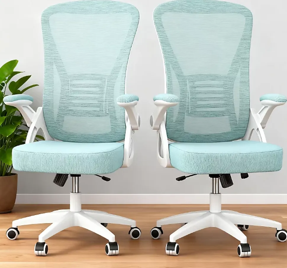 Chaise de bureau ergonomique En Maille Avec Soutien Lombaire, Accoudoirs Réglables