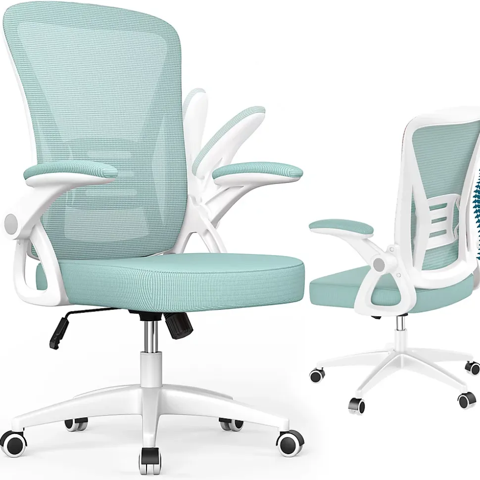Chaise de bureau ergonomique En Maille Avec Soutien Lombaire, Accoudoirs Réglables