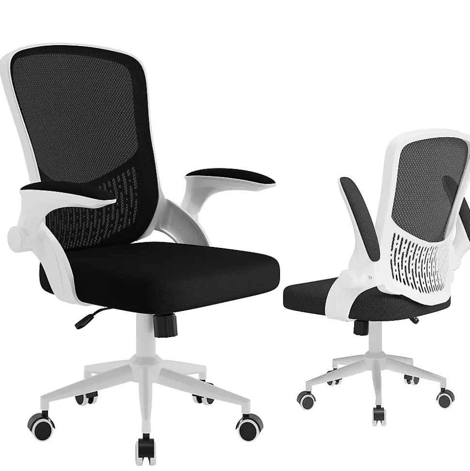 Chaise de Bureau Ergonomique, Hauteur Ajustable & Dossier de Rangement