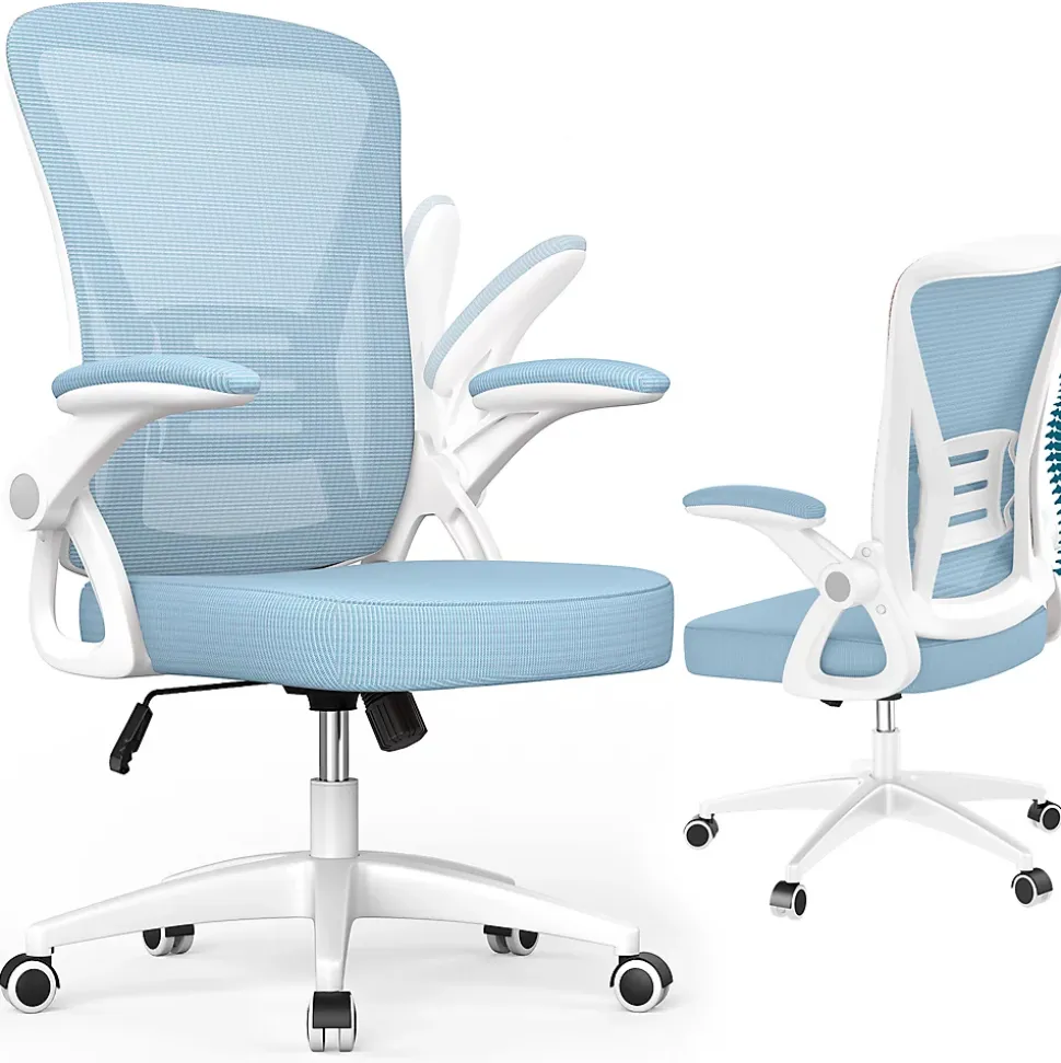 Chaise de bureau ergonomique En Maille Avec Soutien Lombaire, Accoudoirs Réglables