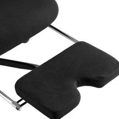 Chaise de bureau ergonomique avec repose-pieds Mankato, accoudoirs 3D, soutien lombaire, appui-tête, supporte jusqu'à 150 kg Noir