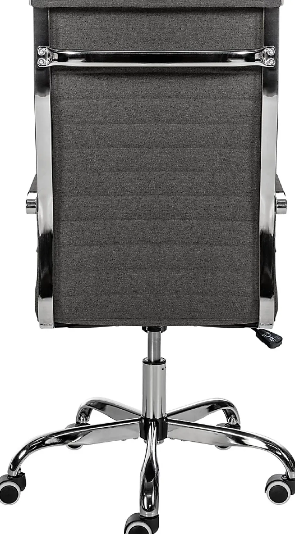 Chaise de bureau ergonomique Amadora, réglable en hauteur, pivotante 360 degrés, similicuir ou tissu. Grisfoncé/Tissu