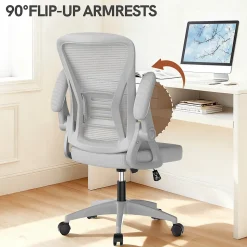 Chaise de bureau ergonomique En Maille Avec Soutien Lombaire, Accoudoirs Réglables