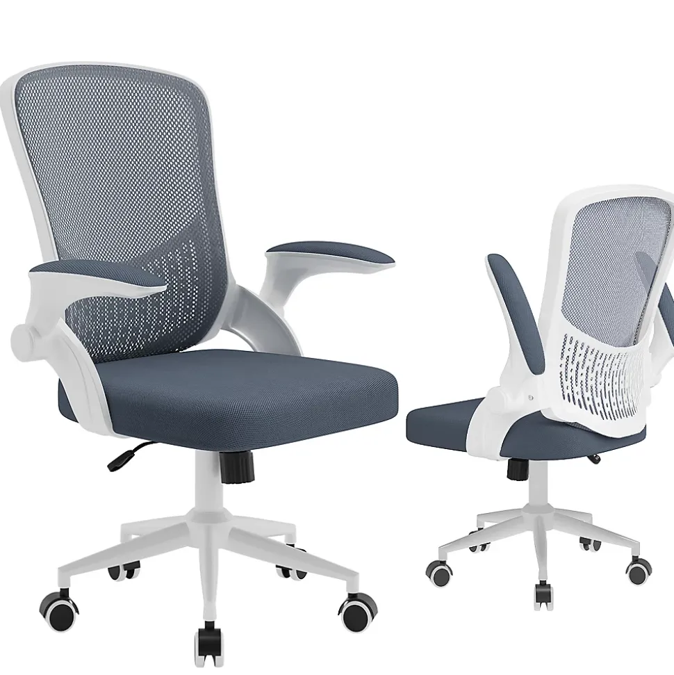 Chaise de Bureau Ergonomique, Hauteur Ajustable & Dossier de Rangement