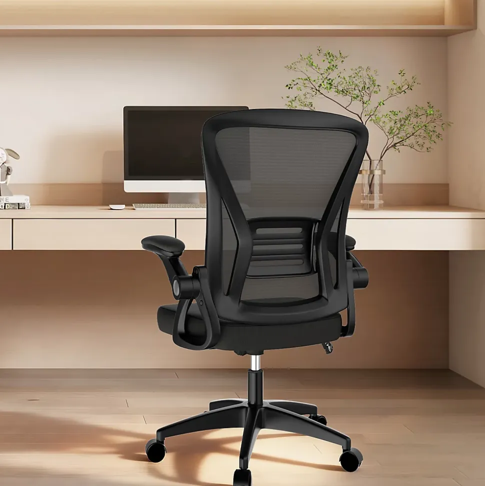 Chaise de bureau ergonomique En Maille Avec Soutien Lombaire, Accoudoirs Réglables