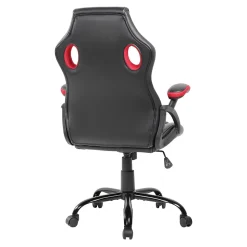 Chaise de Bureau Gaming Siège Noir Rouge Simili-Cuir 120x66x63
