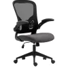 Chaise de bureau IPOLIST Tissu filet noir et gris Confort et modernité pour votre espace de travail