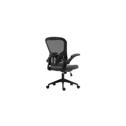Chaise de bureau IPOLIST Tissu filet noir et gris Confort et modernité pour votre espace de travail