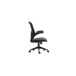 Chaise de bureau IPOLIST Tissu filet noir et gris Confort et modernité pour votre espace de travail