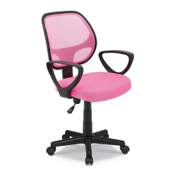 Chaise de bureau IPOLIST Tissu filet rose Confort et modernité pour votre espace de travail