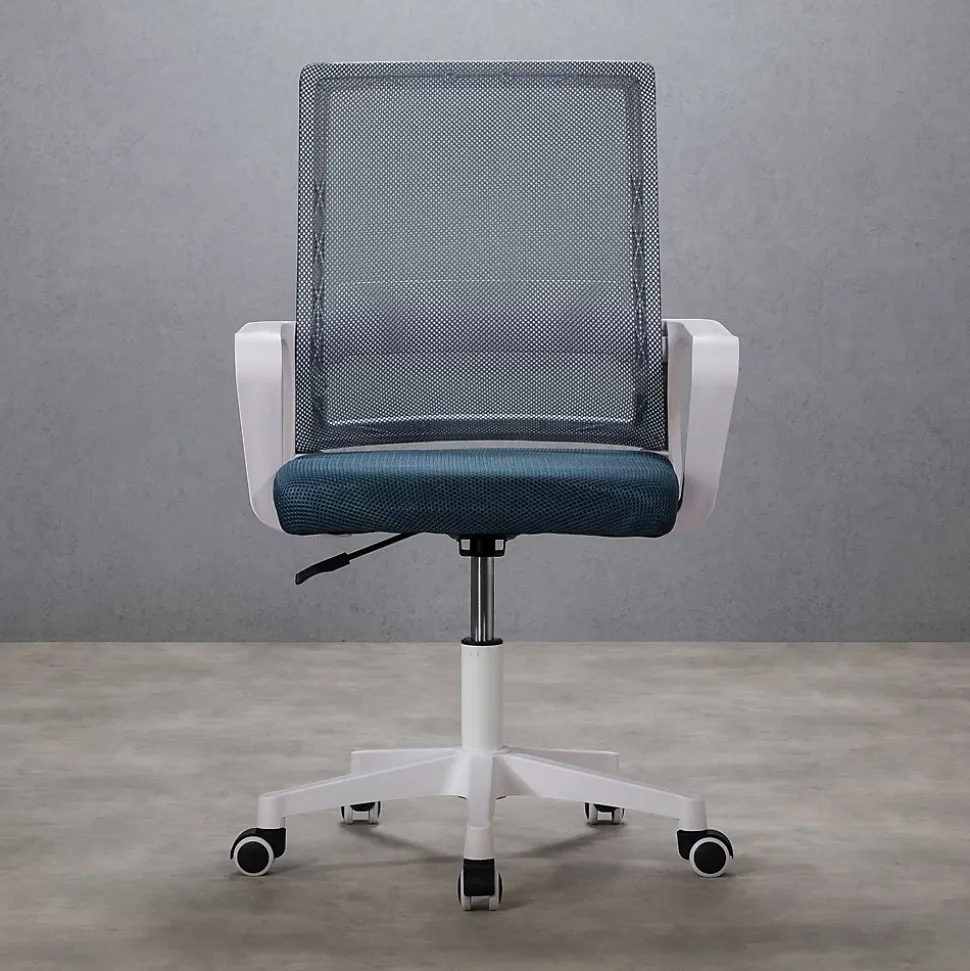 Chaise de bureau PERTH - Gris-bleu