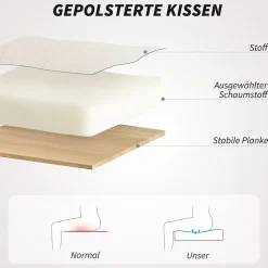 Chaise de bureau pivotante pour home office, réglable en hauteur avec fonction bascule, revêtement imitation lin beige