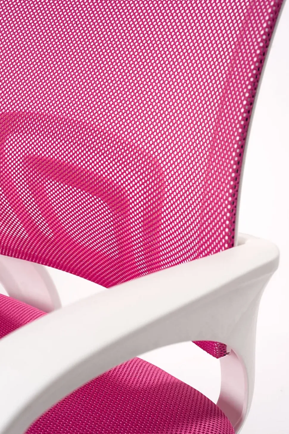Chaise de bureau, pivotante, hauteur réglable, accoudoir, flag-e (rose blanc)