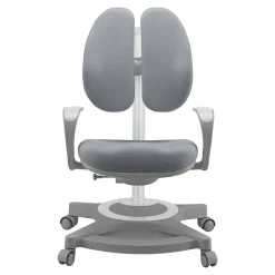 Chaise de bureau pour enfants Partille hauteur profondeur dossier réglable gris en.casa