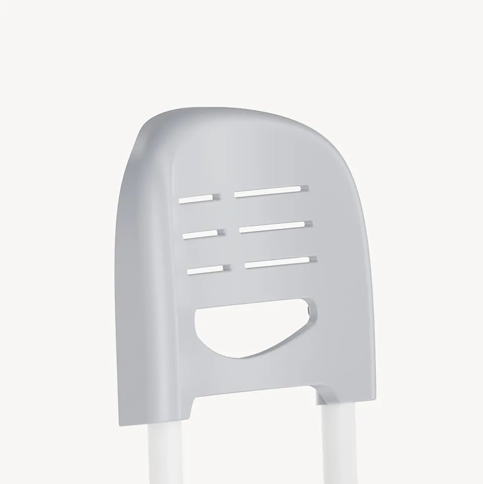 Chaise de bureau pour enfants Sauda réglable en hauteur gris clair / blanc en.casa