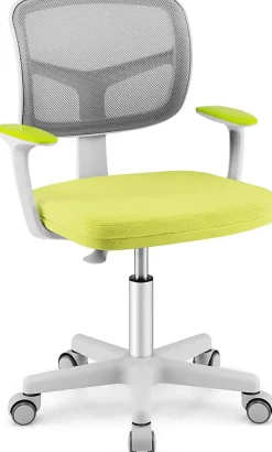 Chaise de Bureau pour Enfant Chaise Étude avec Dossier Ergonomique et Siège Pivotant