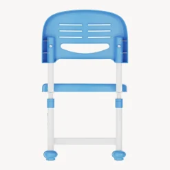 Chaise de bureau pour enfants Sauda réglable en hauteur bleu ciel / blanc en.casa