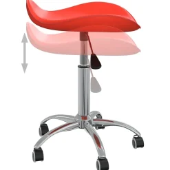 Chaise de bureau Rouge Similicuir vidaXL