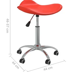 Chaise de bureau Rouge Similicuir vidaXL