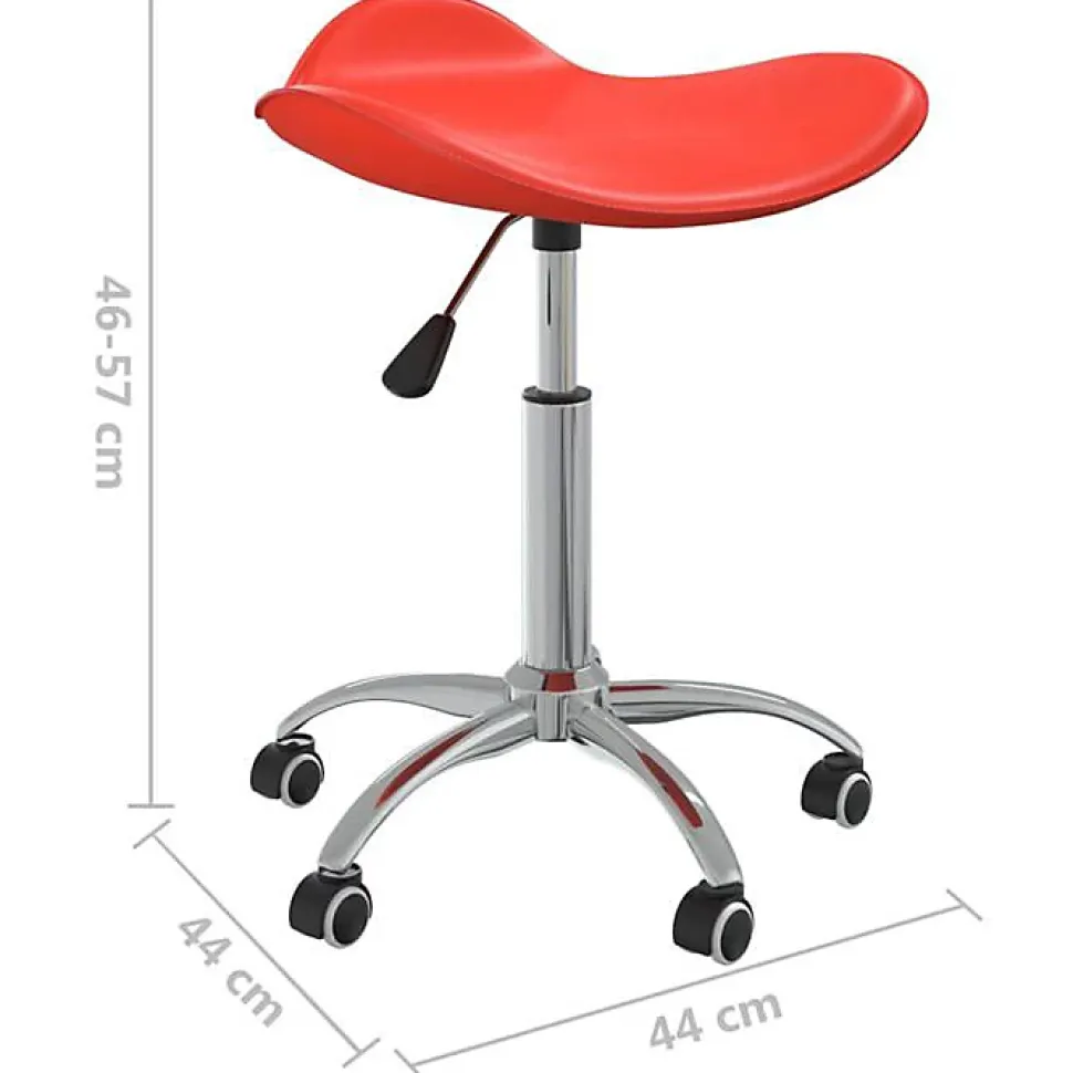 Chaise de bureau Rouge Similicuir vidaXL