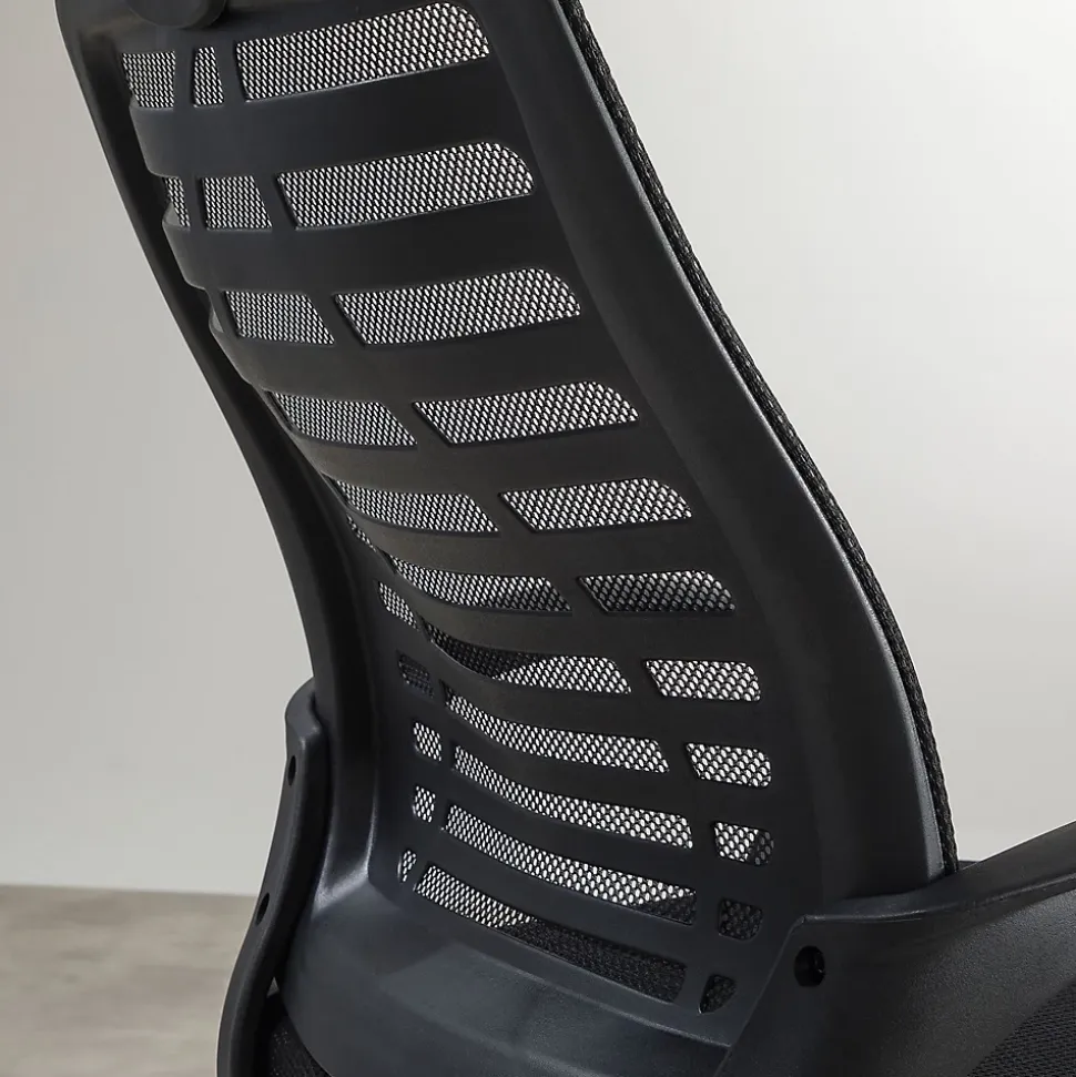 Chaise de bureau SEATTLE - Noir