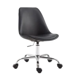 Chaise de bureau Toulouse CLP similicuir noir hauteur réglable