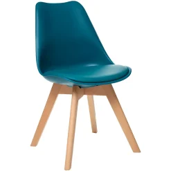 Chaise de table Baya Atmosphera H.81 cm bleu canard
