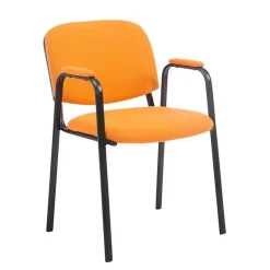 Chaise de visiteur Ken Pro en tissu - Orange - 1 place - Adulte - Contemporain - Design