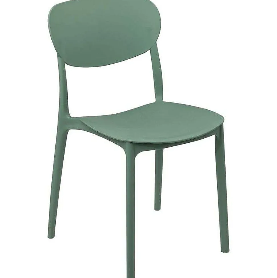 Chaise empilable plastique vert Plasta - 5Five