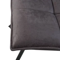 Chaise en polyester noir Nino (lot de 2)
