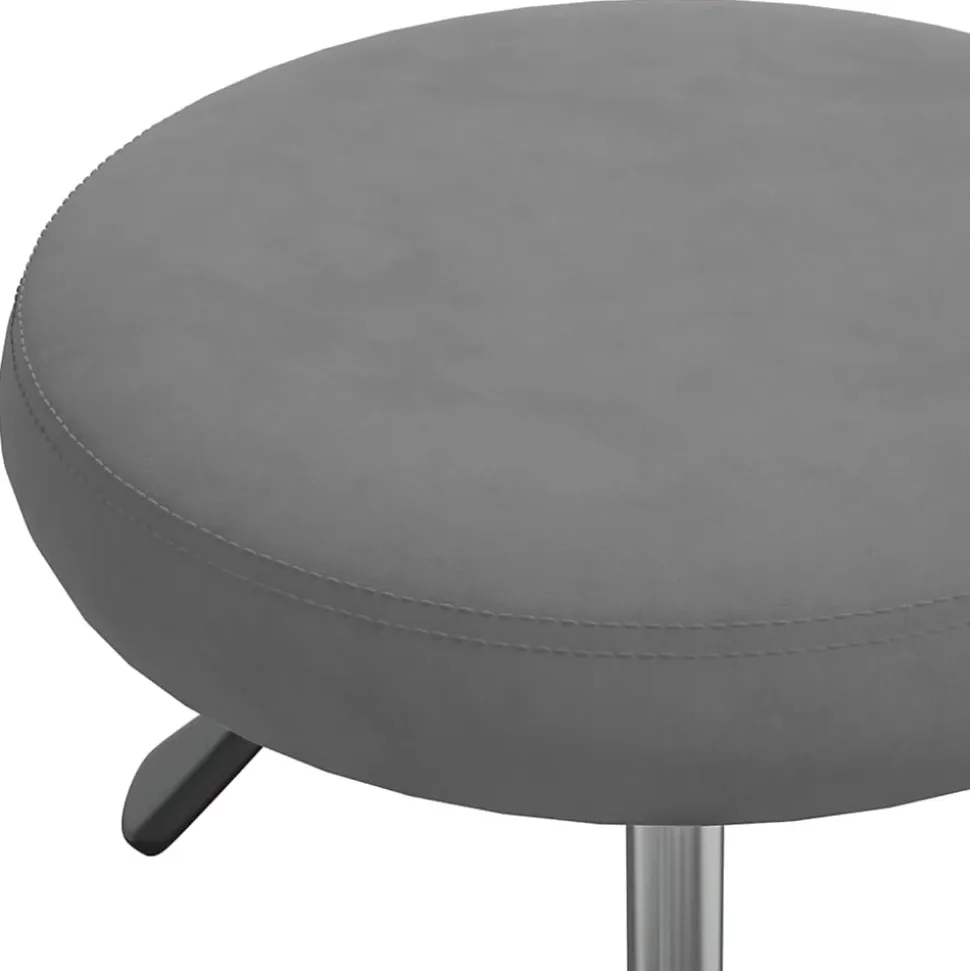 Chaise pivotante de bureau Gris foncé Velours vidaXL