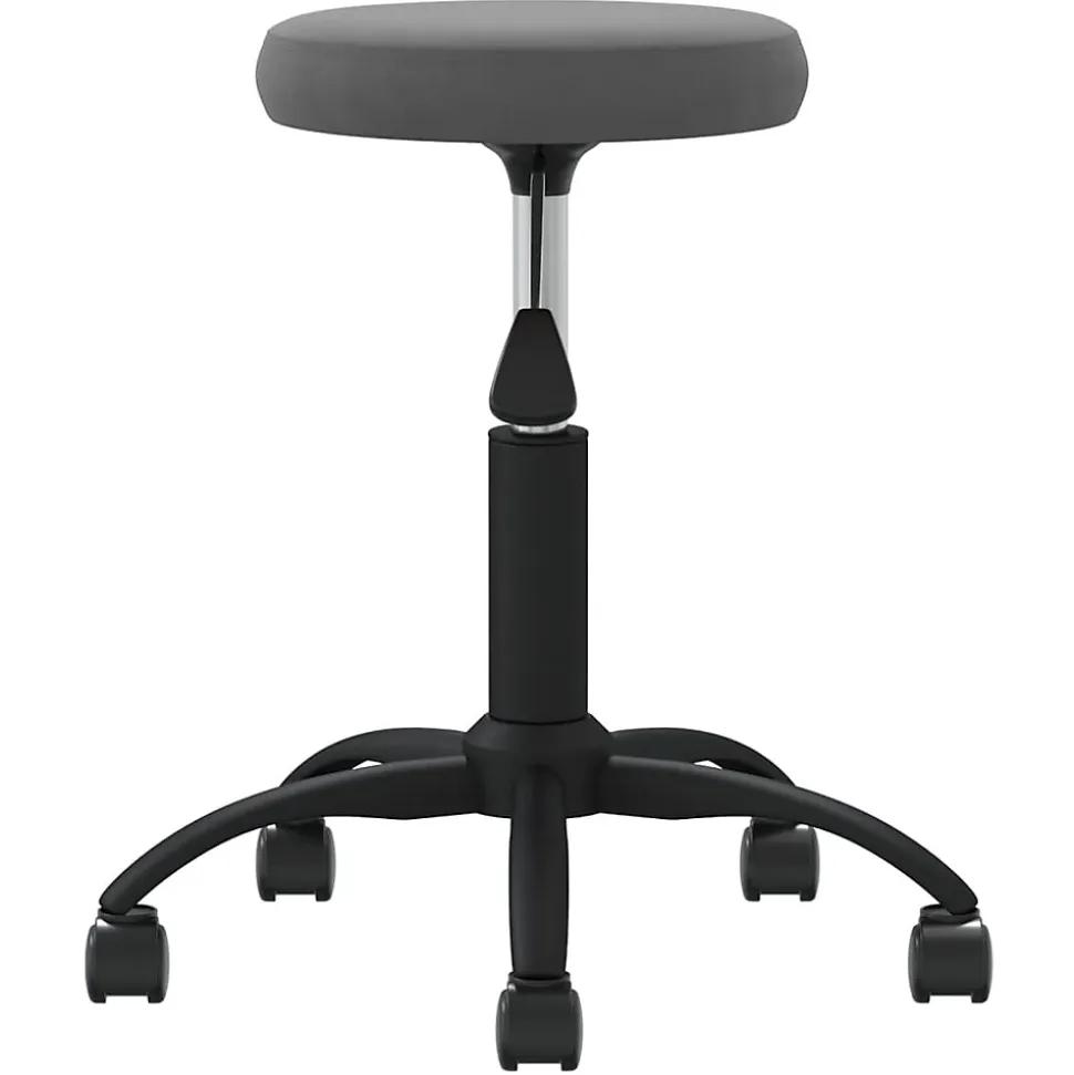Chaise pivotante de bureau Gris foncé Velours vidaXL
