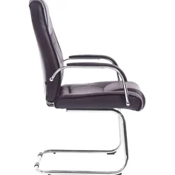 Chaises Cantilever Attila - CLP - Lot de 2 - Marron - Avec accoudoirs - Pour salle à manger