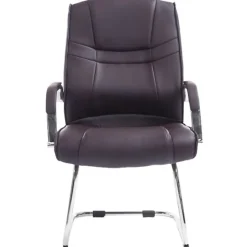 Chaises Cantilever Attila - CLP - Lot de 2 - Marron - Avec accoudoirs - Pour salle à manger