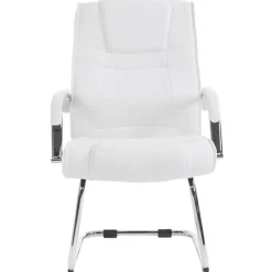 Chaises Cantilever Attila - CLP - Lot de 2 - Blanc - Avec accoudoirs - Poids jusqu'à 180 kg
