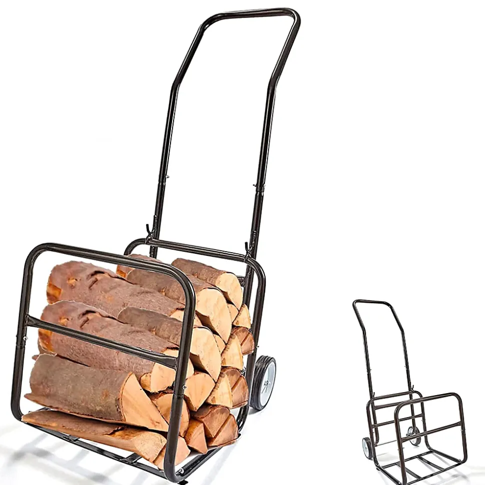 Chariot à bois FISHTEC 2 en 1 - charge max 50kg