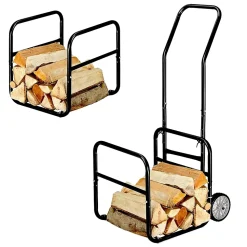 Chariot à bois FISHTEC 2 en 1 - charge max 50kg