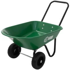 Chariot à brouette ECD Germany 78L basculante cadre en acier avec 2 pneus et bac charge de 100 kg